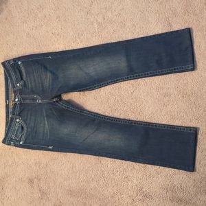 a.n.a A New Approach 32/14 Premium Straight Bedazzled Rhinestones Denim Jeans